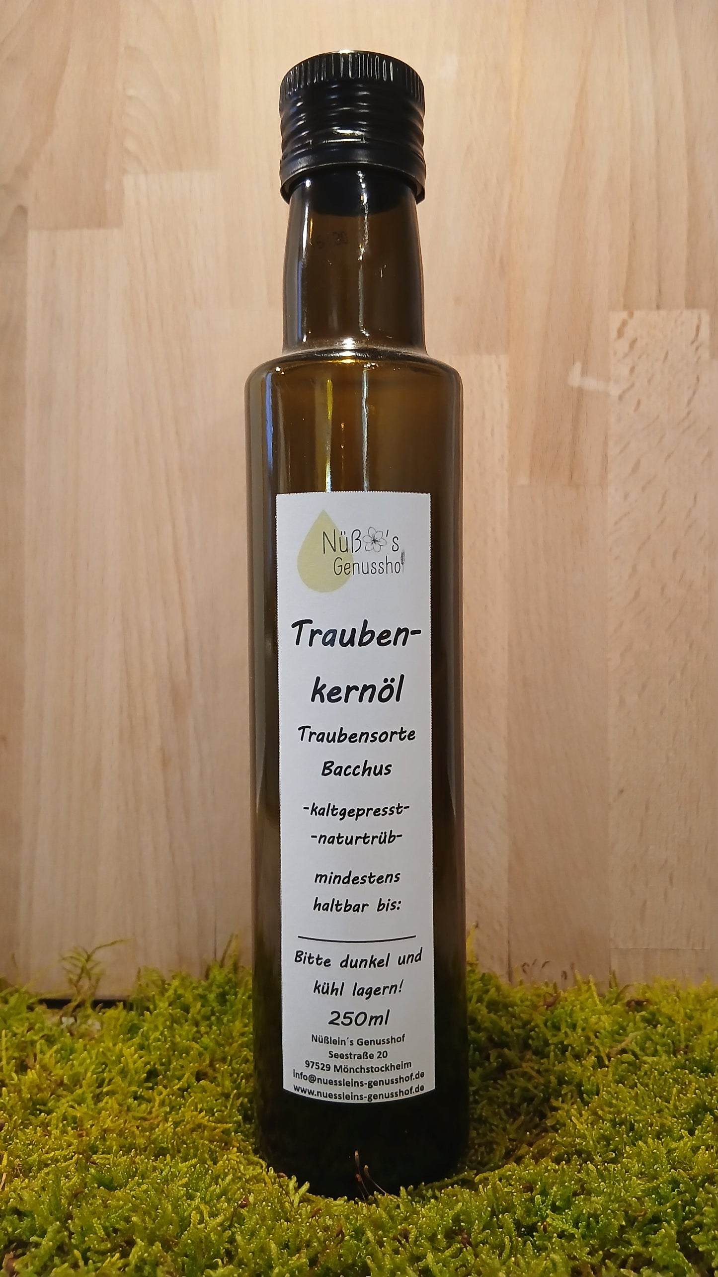 Traubenkernöl der Rebsorte Bacchus