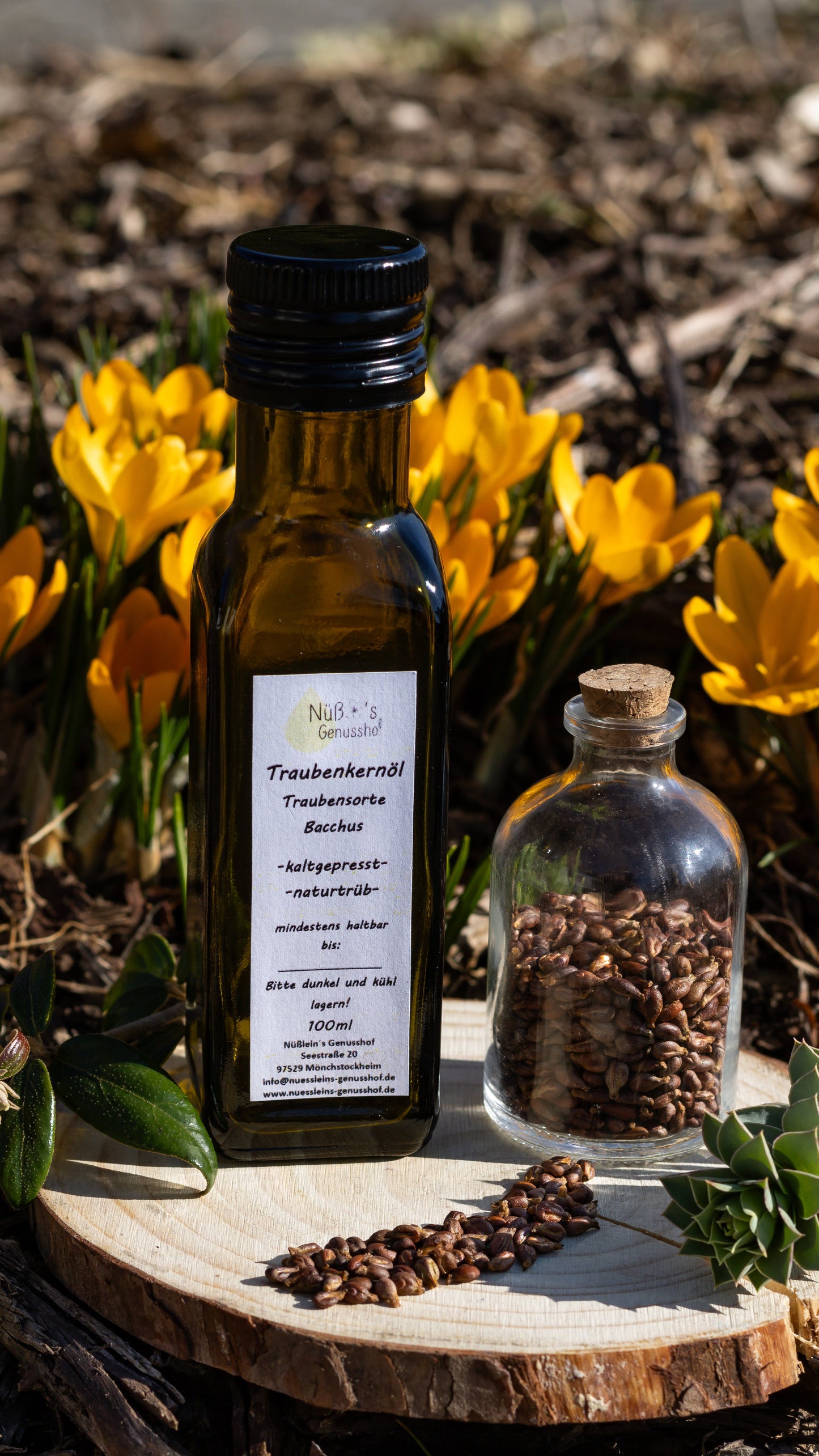 Traubenkernöl der Rebsorte Bacchus