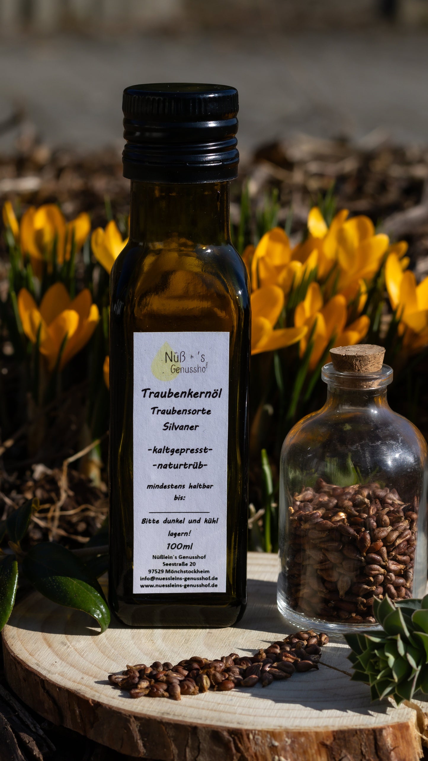 Traubenkernöl der Rebsorte Silvaner